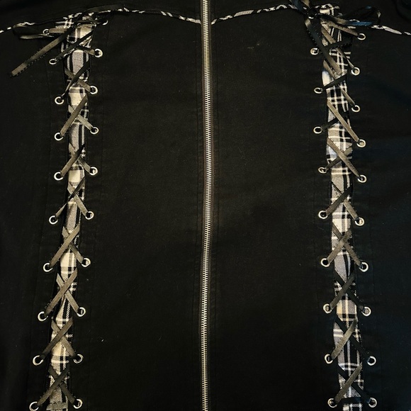 SOLD: xTRIPP NYCx Vintage Corset Lace Up Hoodie - Picture 3 of 6